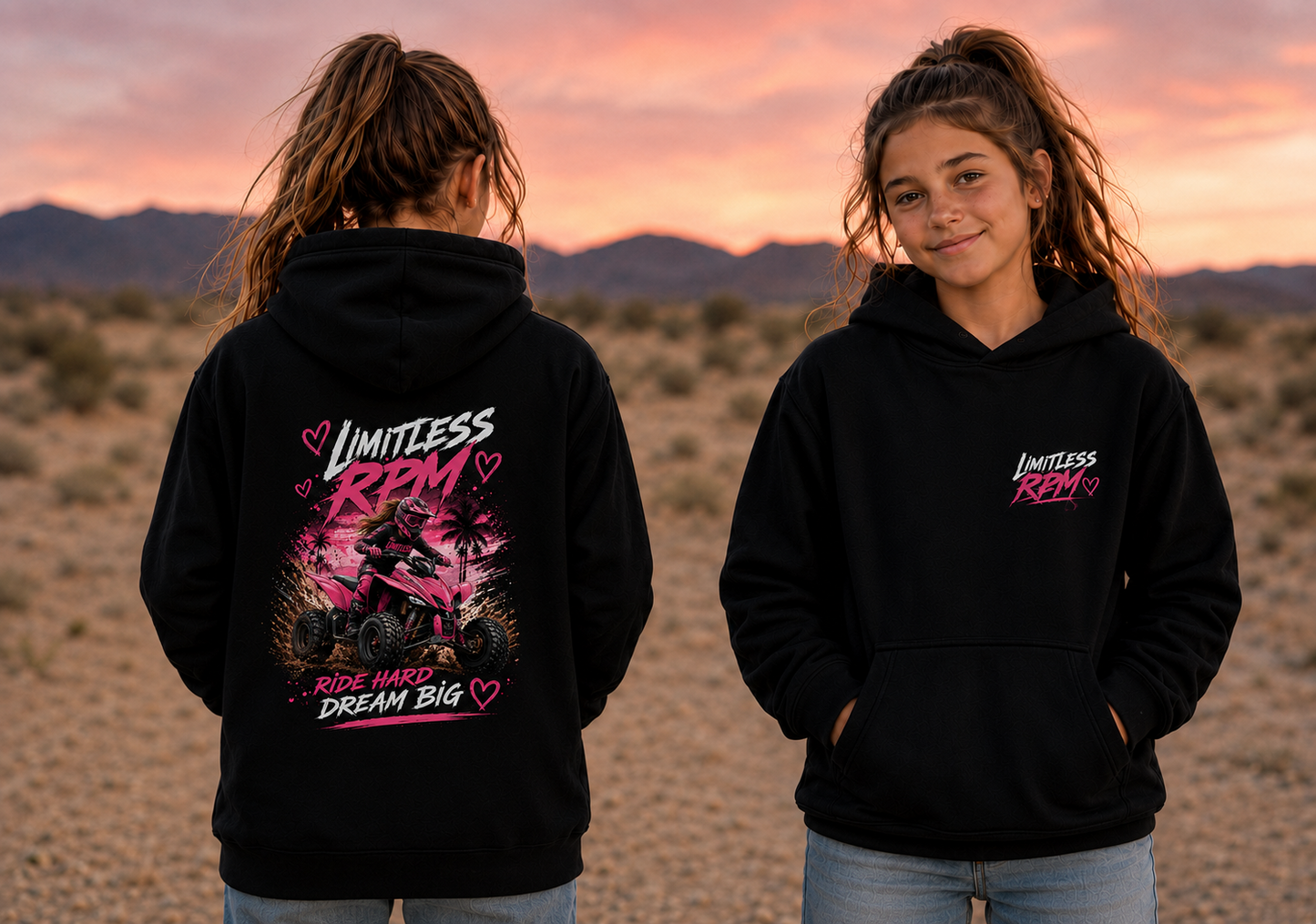 Ride Hard Dream Big Youth Hoodie