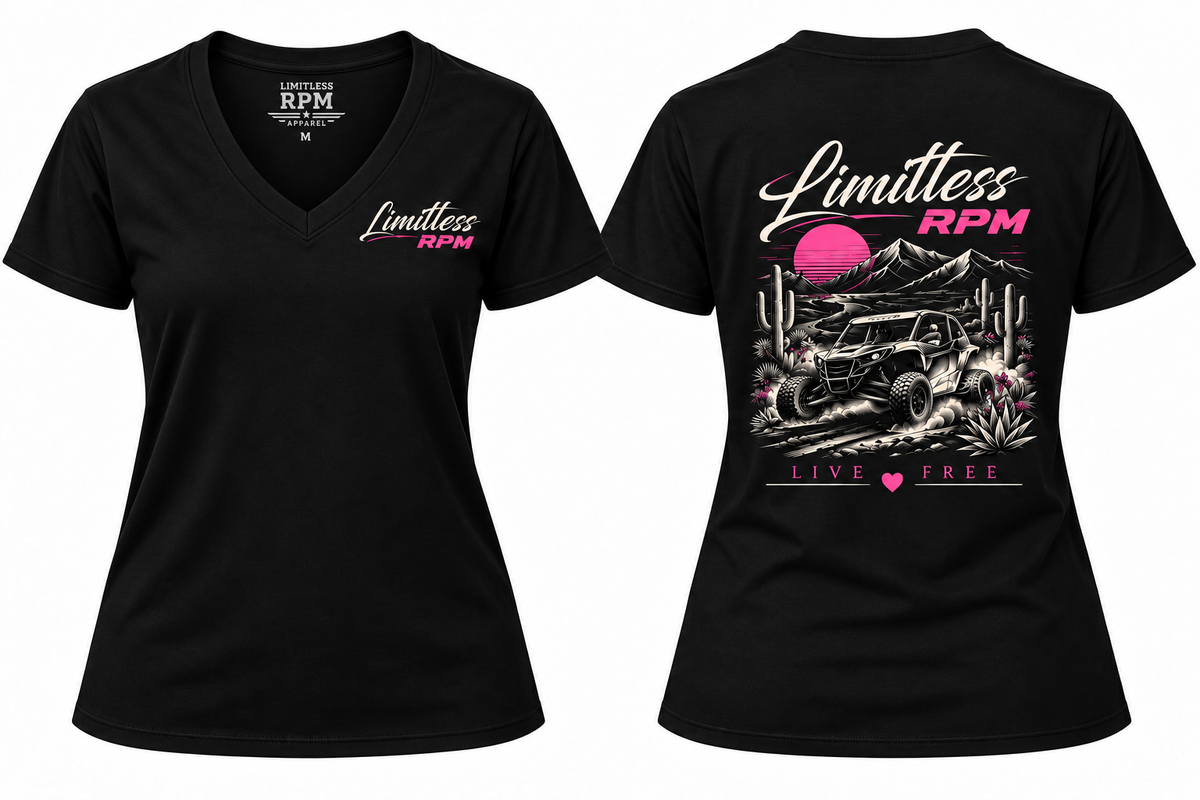 Live Free Women’s UTV & Off-Road T-Shirt Limitless RPM