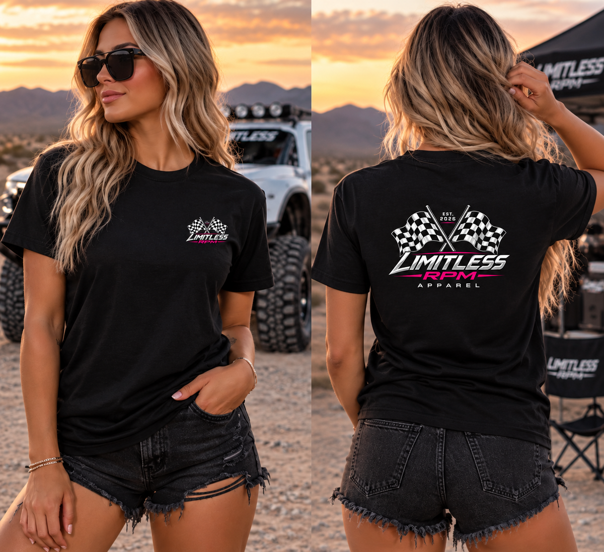 Limitless Racing Women’s Motorsports T-Shirt Limitless RPM