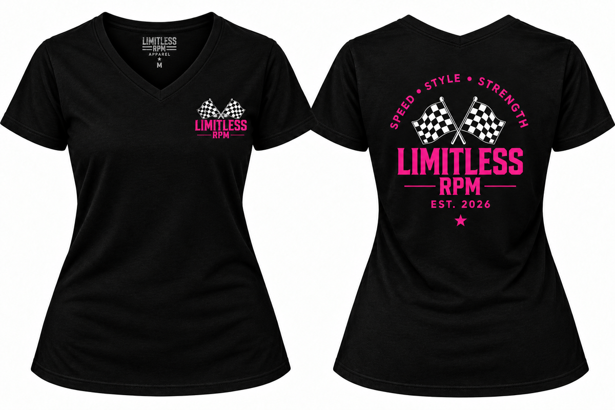 Speed Style Strength Women’s Motorsports T-Shirt Limitless RPM