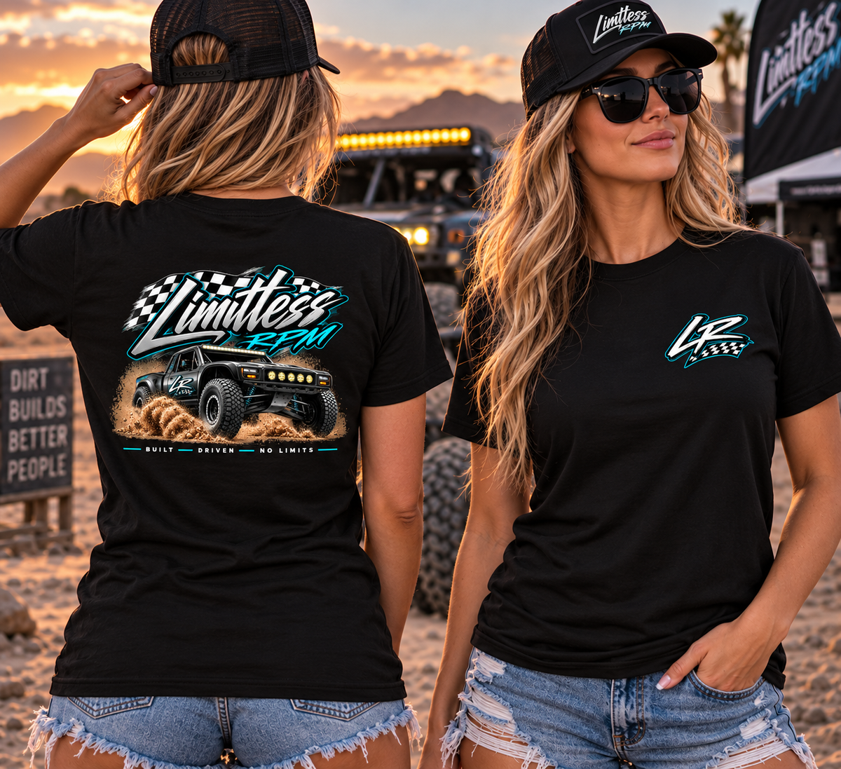 Built. Driven. No Limits. Women’s Prerunner Off-Road T-Shirt